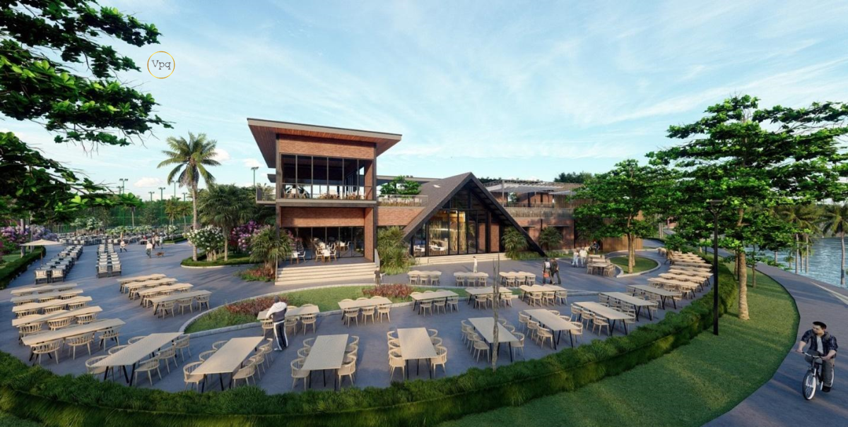 Nhà hàng view sông với không gian rộng lớn
